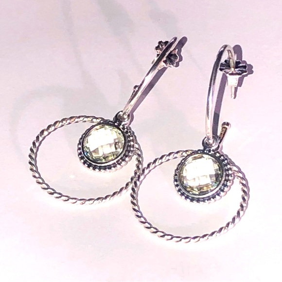 Retired Pandora Autumn Skies Compose Earring Set 925 Ale - Picture 7 of 13